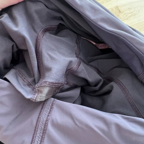 Lululemon Lost In Pace Skirt Skort Black Currant Women's Size 6 Tall - Picture 9 of 10